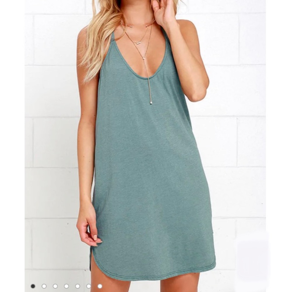 Lulus washed green dress